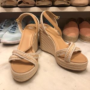 Espadrille Wedges (never worn)